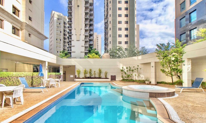 Vila Olimpia Apartment | 1BR apt - piscina e banheira de hidromassagem!