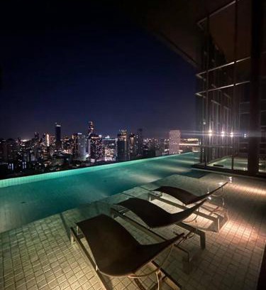 Sukhumvit Apartment | 1BR at Thonglor BTS InfinityPool overlooking city