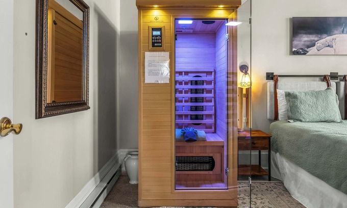 Leadville Condo | 1BR Loft, 14 ft ceilings, private sauna, in town