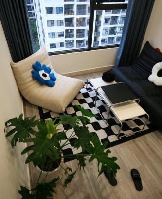 Gia Lam Apartment | 1BR Vinhomes Apt Balcony! Bauhaus Style Cozy House
