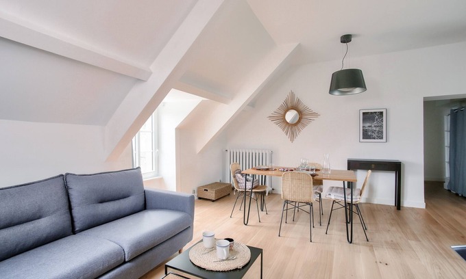 Dinard Apartment | 1km Prieuré beach - Dinard- Flat for 2