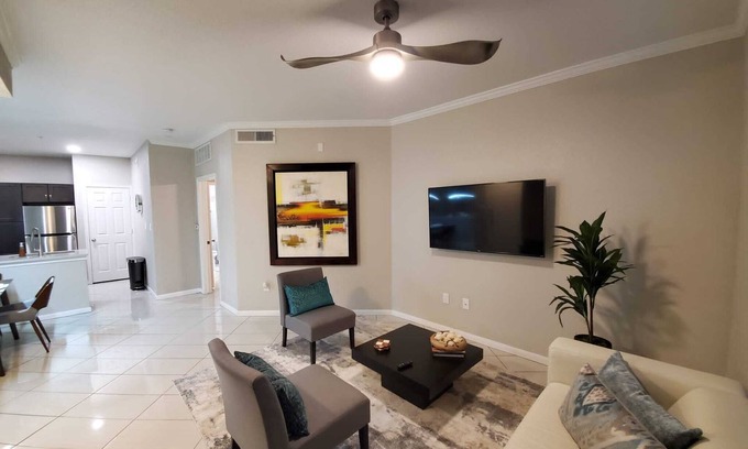 Astrodome Condo | 1st Floor Master brm Apt at Gated Community