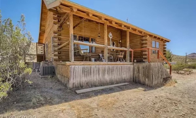 Goodsprings House | 2 Bedroom Log Home Near Las Vegas