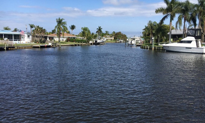Palm City House | 2 bedroom waterfront with dock for your boat
