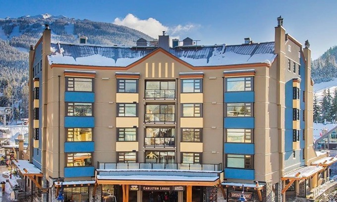Whistler Village Apartment | 2 BR Suite with Fireplace just seconds from lifts