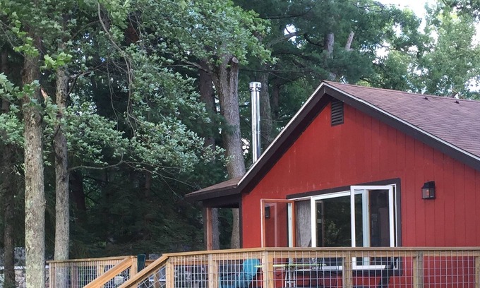 Baldwin Cottage | 2 cottages on Whalen lake/ Baldwin MI Sleeps 12. Steps from sandy beach