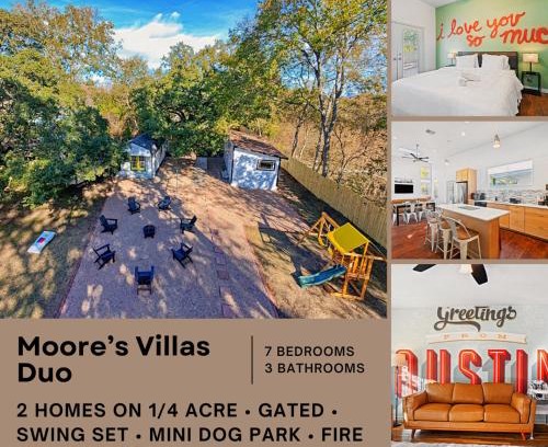 South Manchaca House | 2-House Retreat for Big Groups-Fire Pit-Pets OK