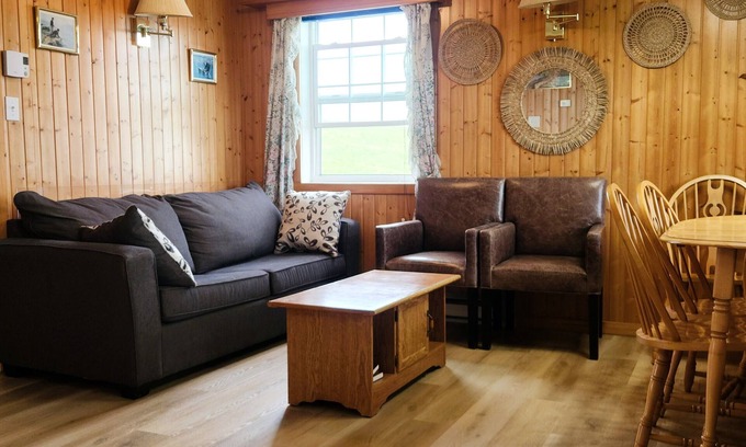 Boularderie Cabin | 2 king BD Full kitchen Large outdoor space | Unit 8 @ The Great Cabot Lodge