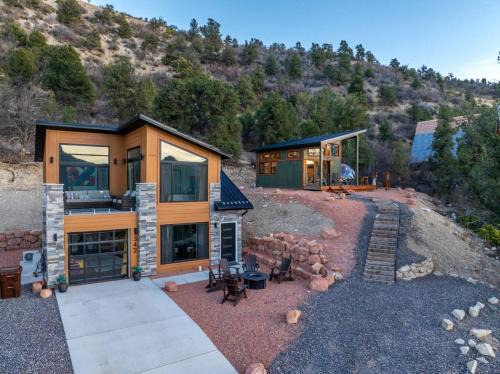 Glendale House | 2 New Homes, Dome Bedroom stars, Climbing Wall Zion Bryce BBQ Firepit