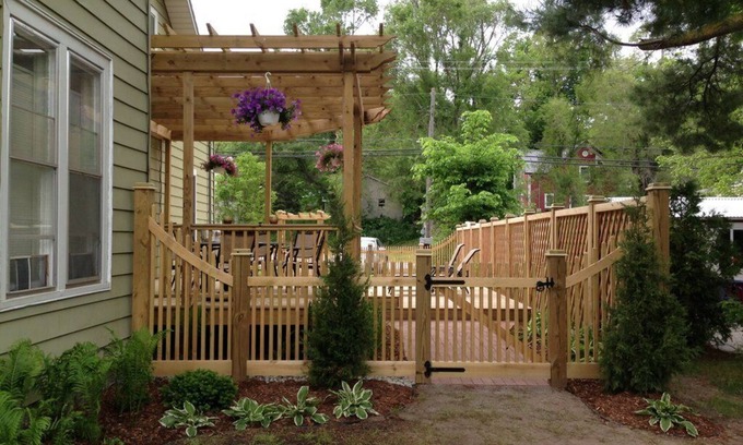 Suttons Bay Apartment | 2br Suite with Private Garden - Downtown Suttons Bay - Walk to Everything!