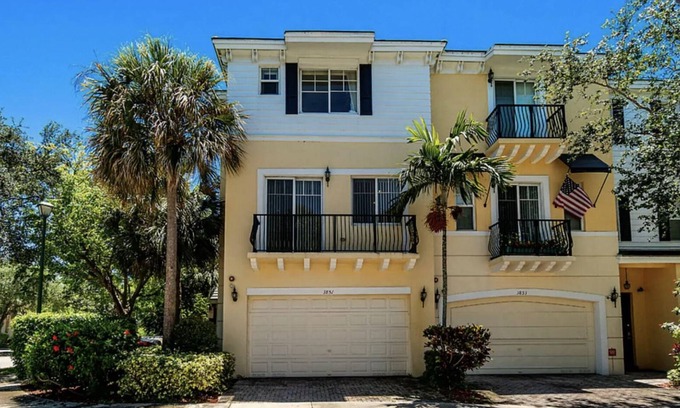Boca Raton House | 3/3.5 Furnished condo; 12-month rental- 1+ miles from beach.