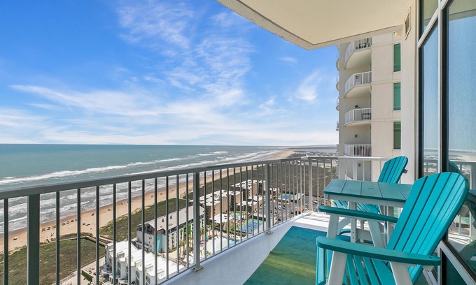 South Padre Island Condo | 3/3 Sapphire Condo 23rd Floor, Ocean & Bay View Balconies, Corner Unit, NO FEES!