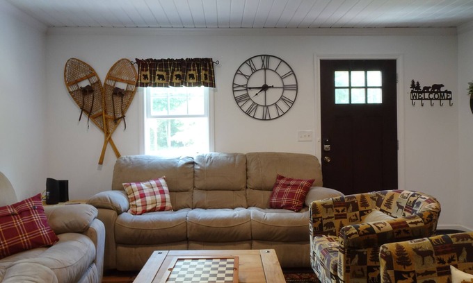 Chestertown House | 3 bedroom cabin in Chestertown with hot tub, fireplace, fire pit, wifi, and more