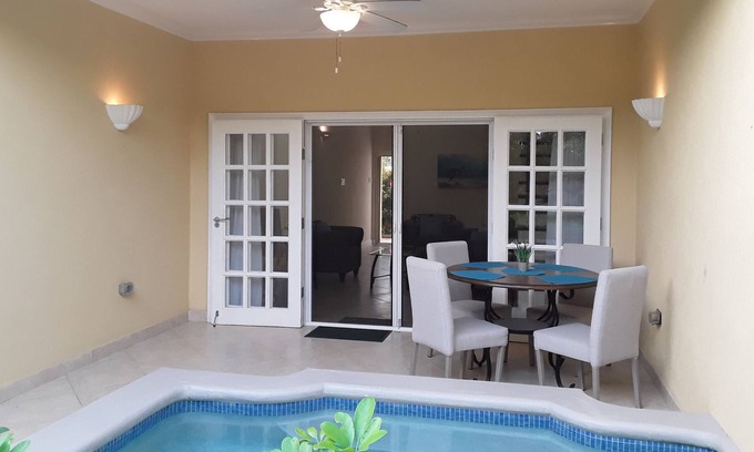 Fitts Village House | #3 LOVELY-2 Bedroom Town House with Pool opposite the beach