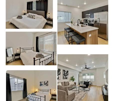 People's Freeway House | 3 Min to DT 2 Car GarageLux Townhome King Bed