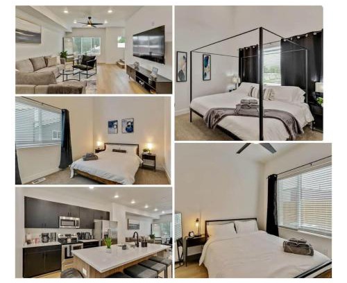 People's Freeway House | 3 Min to DT Lux Townhome 2 Car Garage King Bed
