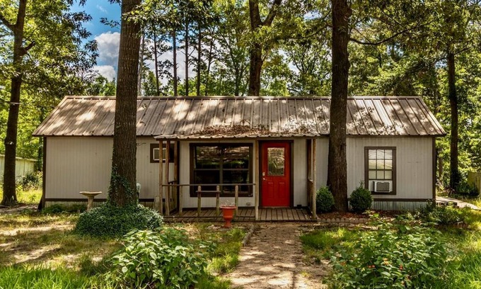 Ore City House | 3 pet-friendly cabins w/shared pool, firepit, lake access