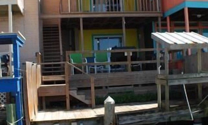 Port Mansfield Condo | 305 S. Harbor 10 - Harbor condo with boat slip and fishing lights.