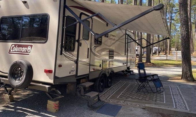 Berwick House | 31' Coleman RV at River Oaks RV Park