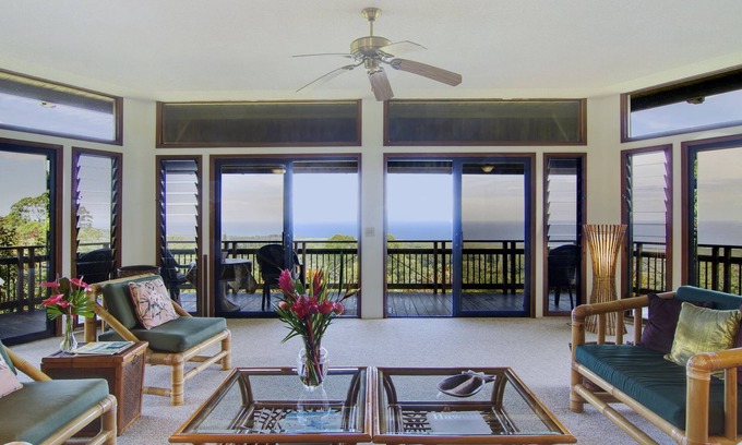 Hana House | 360 Degree Ocean And Mountain Views From This Stunning Home.