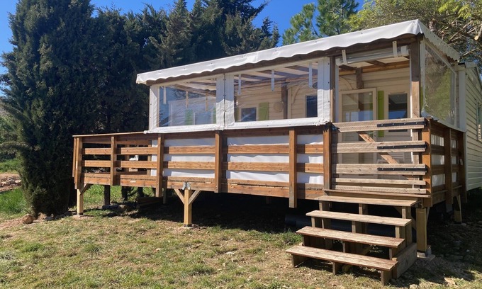 Bedarieux House | 37 Mobile-home 3 bedrooms/6 beds quiet nature air-conditioned