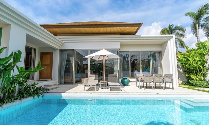 Choeng Thale Villa | 3BR Villa Breeze 11 - Newly Tropical Villa, 24/7 Security-15 Min to Beach