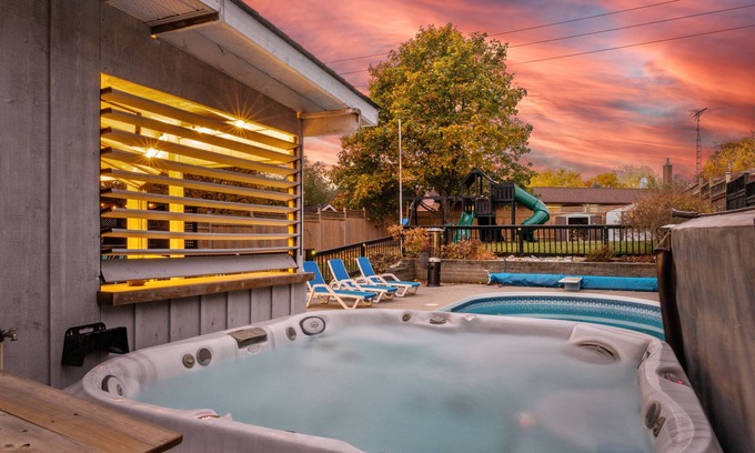 Port Hope House | 4 Bedroom Home with Hot Tub, Pool, BBQ and Backyard Oasis