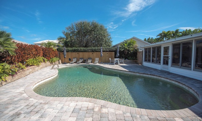 Melbourne Beach House | 4-bedroom house in Melbourne Beach w/heated pool and only steps to the beach
