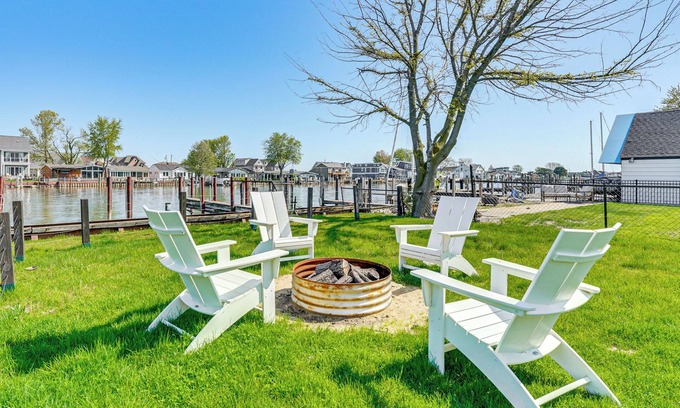 Harrison House | 4 Boat Slips: Getaway on Mouth of Clinton River!