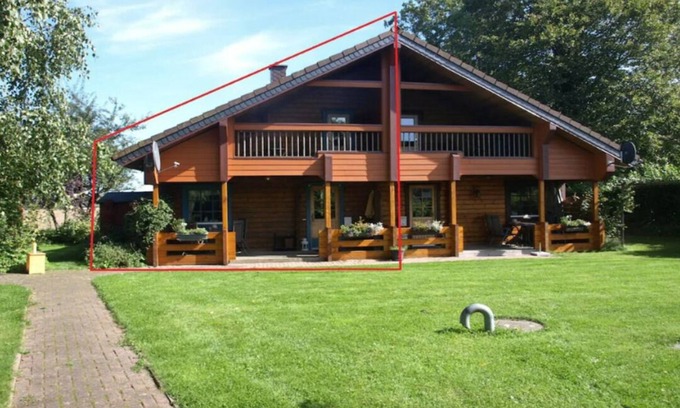 Stutebull House | 4 star log cabin with sauna/stove near Schlei and Baltic Sea near Kappeln