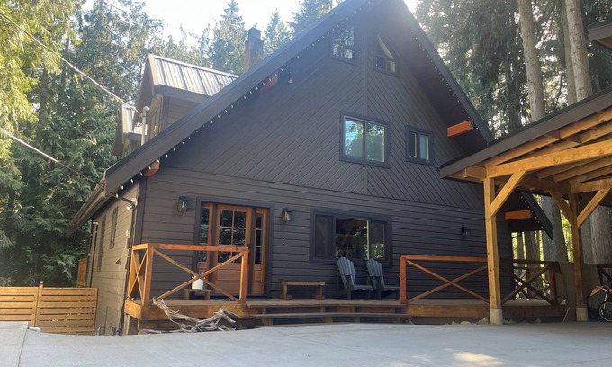 Shawnigan Lake House | 4 Story A-Frame Home Perfectly Nestled in the Trees