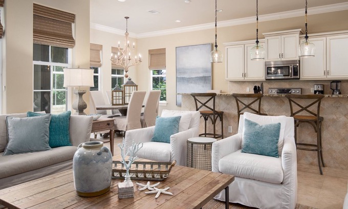 Villa Lago House | 4BR Beach Villa w/2 GOLF CARTS! Near Pool & Wharf. Beach Tram. Covered Patio