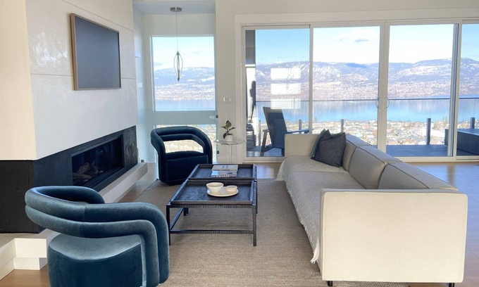 Southwest Mission House | 5-Bedroom Family Home: Panoramic Lake View + Pool. Perfect Work/Play Space