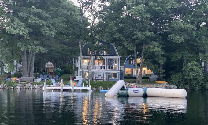 South Casco House | 5 Bedroom Lake House + Guest House with Hot Tub & Sauna!