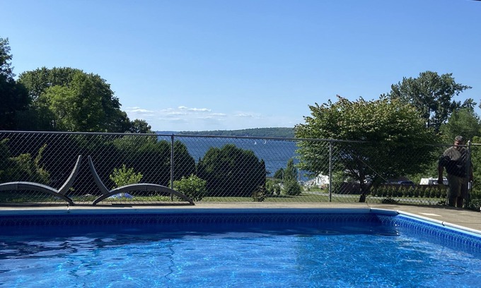 Colchester House | 5 BR Furnished House. Lake views, pool, steps from Malletts Bay, Lake Champlain