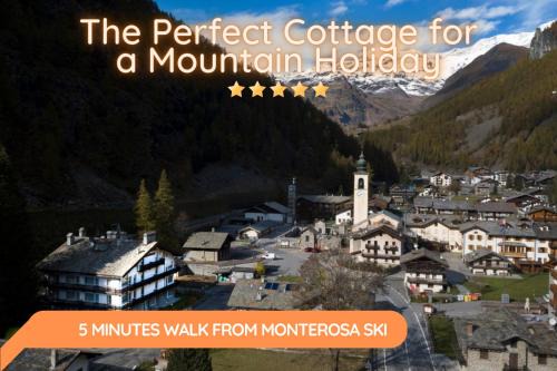 Tache Apartment | 5 Minutes from Monterosa Ski, Small Cottage