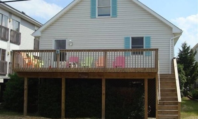 Fenwick Island House | 50 feet to the beach! Big deck, porch, 3 large BRs, Wi-fi, cable, o/d shower!
