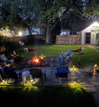 Lake Geneva House | 515Escape - Near downtown, private backyard, firepit, bbq, fun!
