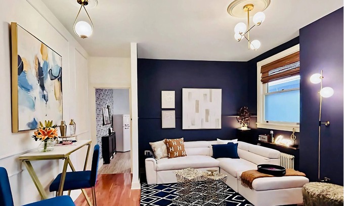 Lancaster House | 5BR Hollywood-Glam-Themed Historic Home + Sauna, Sleeps 12