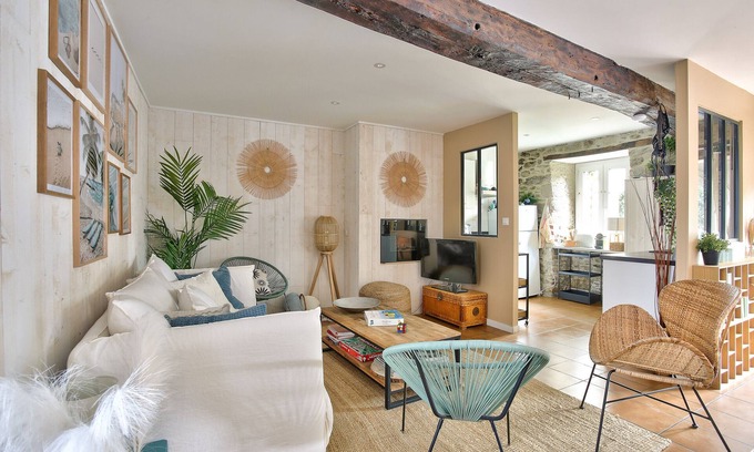 Saint-Suliac House | 600m beach Saint-Suliac- Cottage for 4