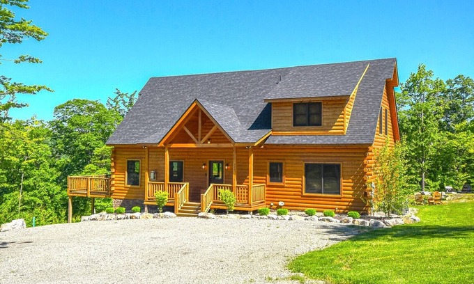 McHenry Cabin | 6BR New Build, Hot Tub, Fire Pit, Mtn. Views