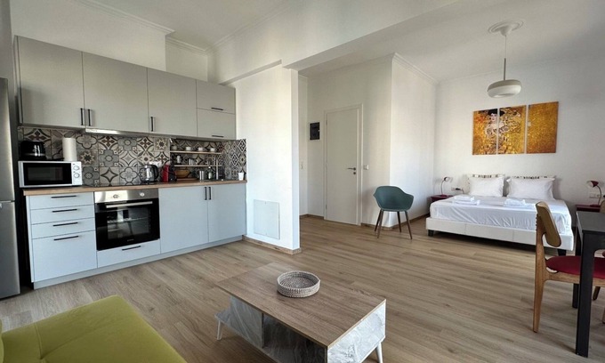 Kypseli Apartment | 6th Floor Skyline View Studio 1 in Athens
