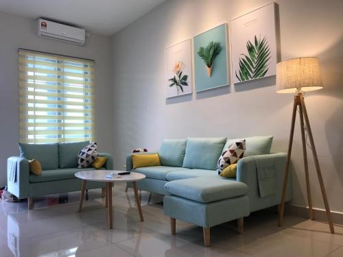 Kluang Apartment | 75 Cozy Home - Homestay Kluang (Gated and Guarded, Northern European Interior)