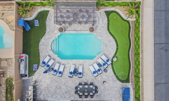 Phoenix House | 7BR/4BATH Getaway w/Arcade Room, HEATED Pool, Billiards, Hot Tub & Mini Golf