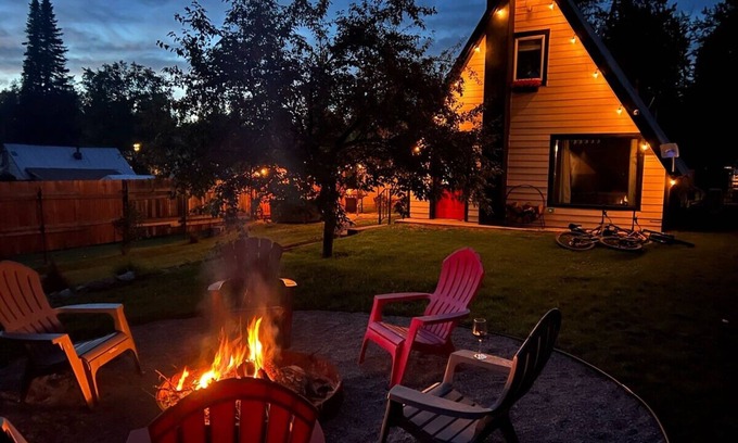 Coram Cabin | 8 Minutes to Glacier National Park A-Frame With Hot Tub