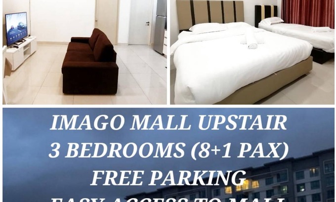 Downtown Kota Kinabalu Apartment | 85 m² Apartment ∙ 3 bedrooms ∙ 9 guests
