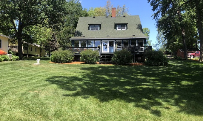 Balsam Lake House | 90 Ft of Frontage on Balsam Lake, WI-w/large dock and more. Sleeps 12+