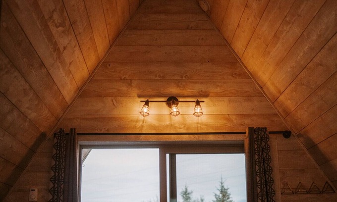 Emigrant Cabin | A-Frame 7 @ Tiny Town Campground- Boutique Camping