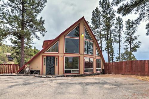 Ruidoso House | A-Frame Ruidoso Retreat with Deck, Grill and Views!