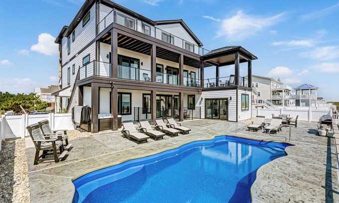 Sandbridge House | A Shell A Bration | Oceanfront | Private Pool and Hot Tub